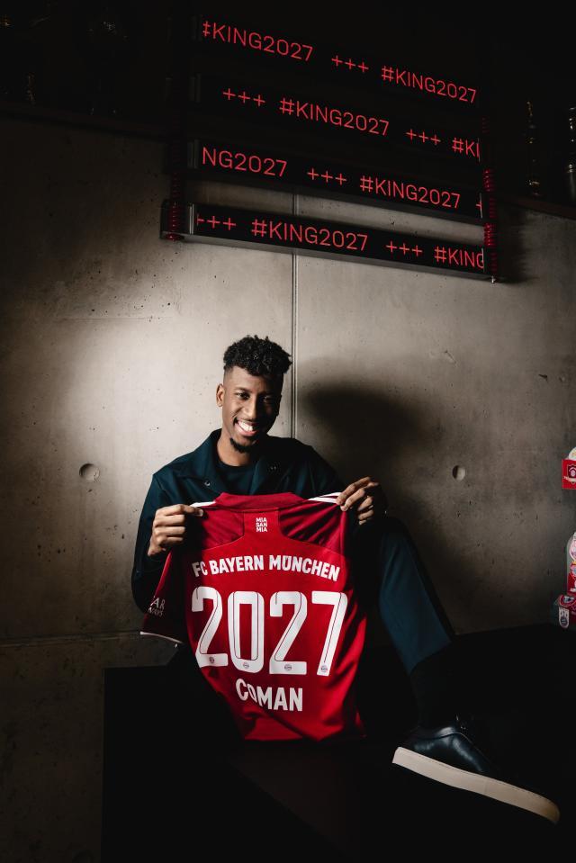 拜仁续约科芒至2027年 球员进入1500万年薪俱乐部